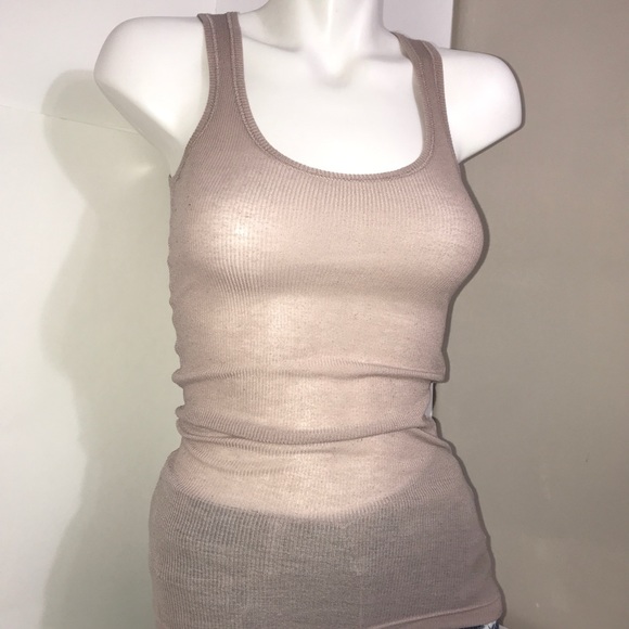 Urban Behaviour Brown Nude Round Neck Soft TankTop - Picture 4 of 8